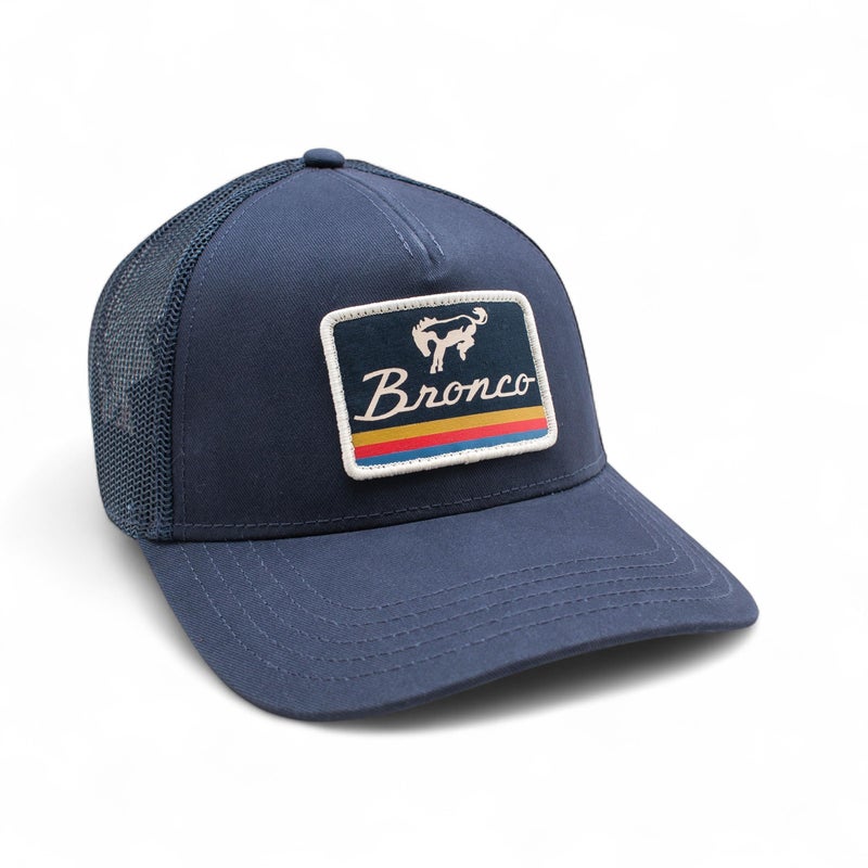 AMERICAN NEEDLE Officially Licensed Ford Bronco Valin Adjustable Trucker Hat Navy Blue - Image 4